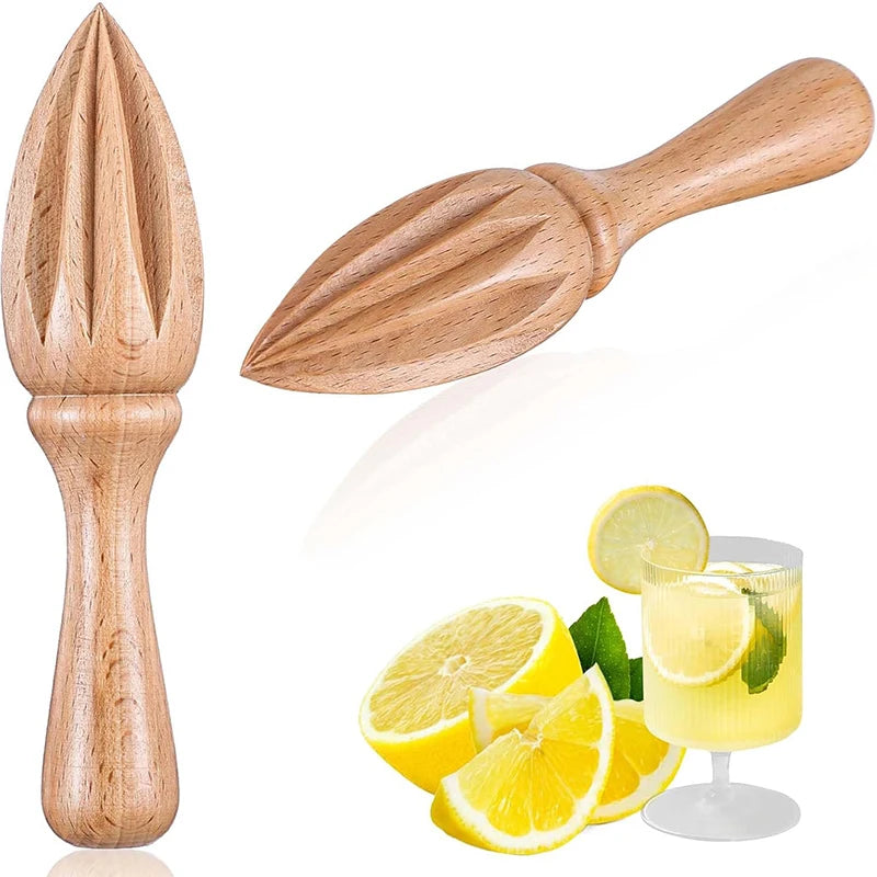Wooden Citrus Reamer Manual Lemon Squeezer Orange Lemon Hand Juicer Mini Fruit Juicer Portable Lemon Squeezer Kitchen Gadget