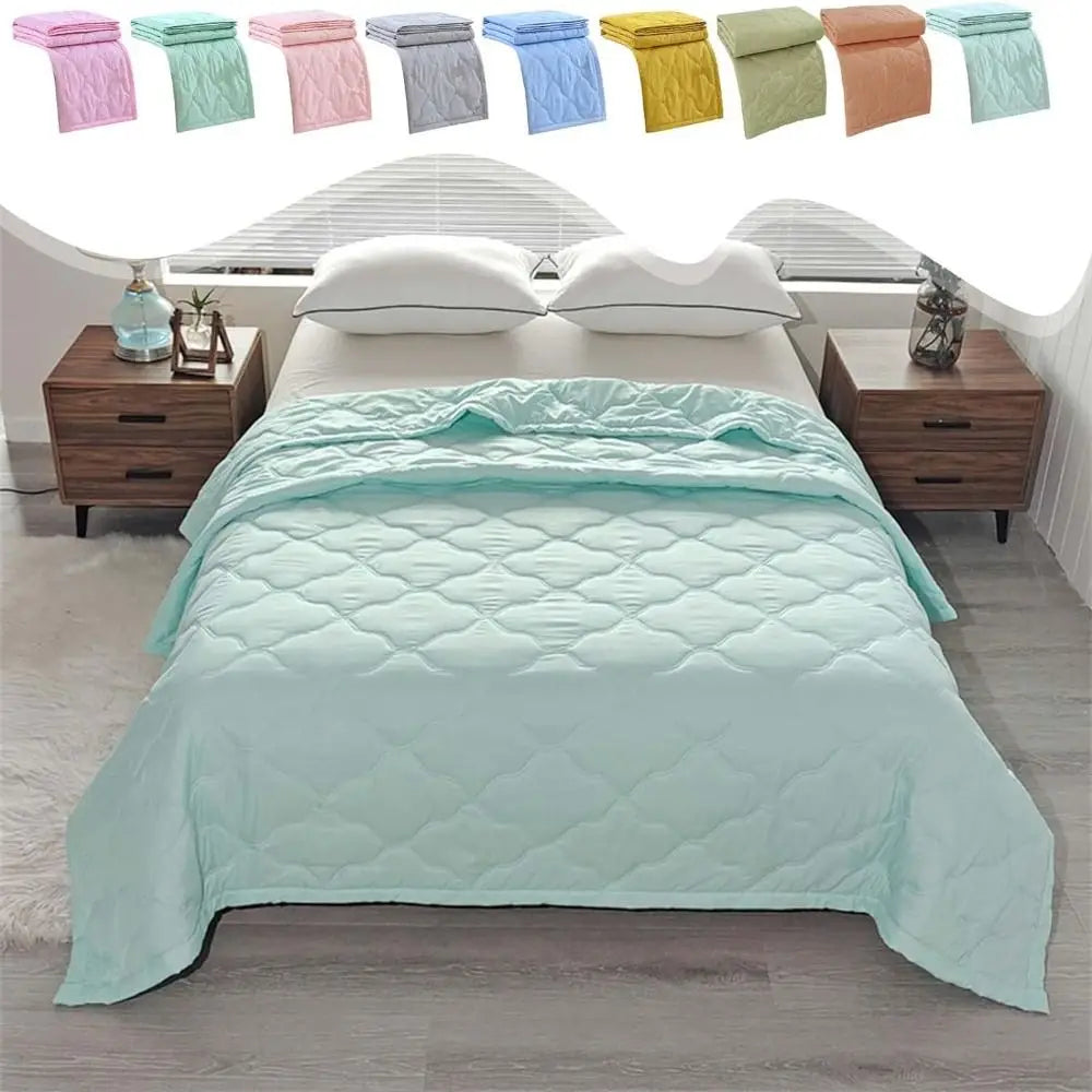 Skin-Friendly Cooling Blanket New Cold Effect Double Sided Conditioning Quilt Spring Summer Breathable Cooler Quilt
